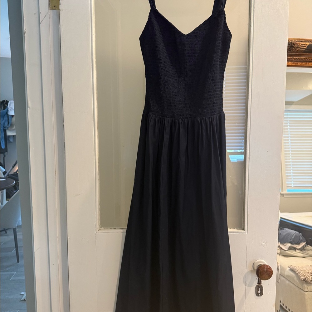 Reformation Navy Midi Dress